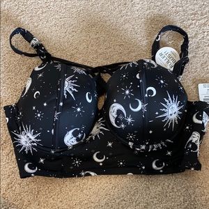 NWT Torrid Star Moon Bikini top